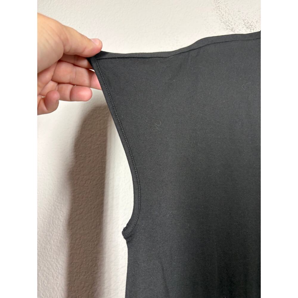 Universal Standard Size Medium Iconic Geneva Dress Black Cotton Blend Stretchy - Picture 4 of 9